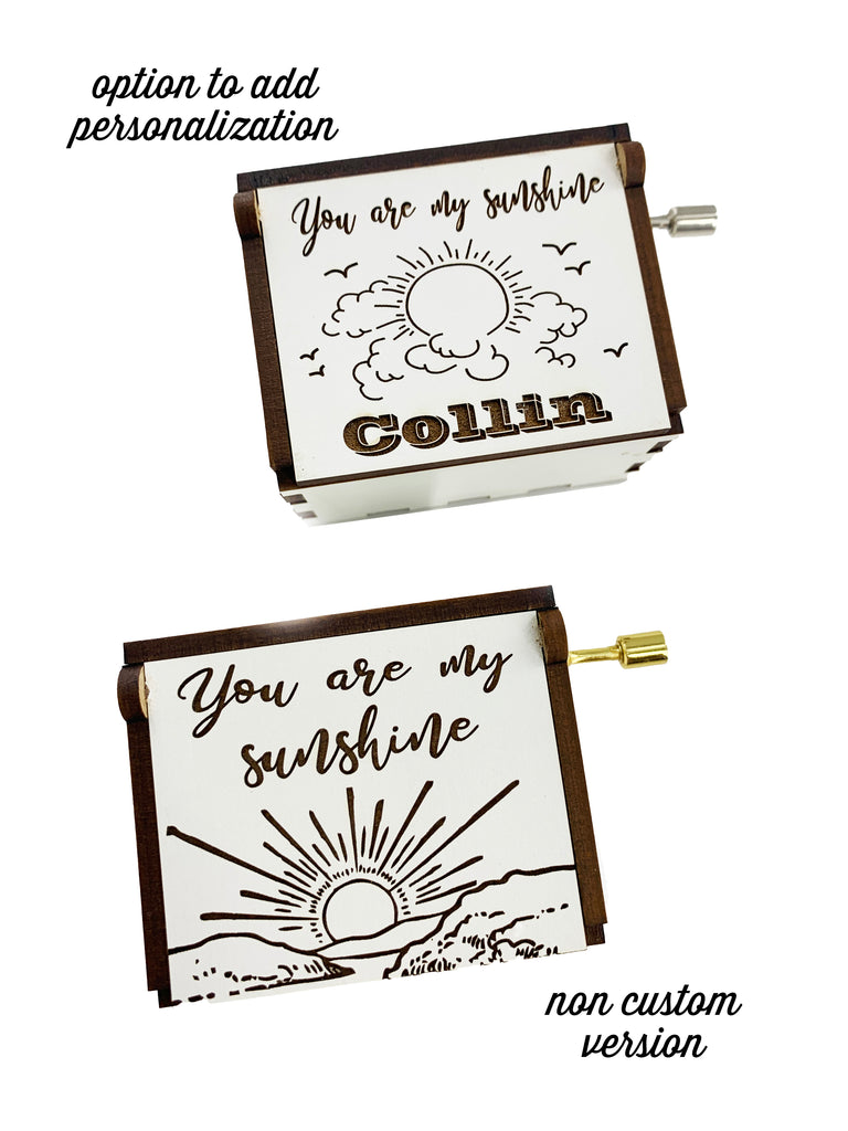 You Are My Sunshine Personalized Memorial Music Box Custom