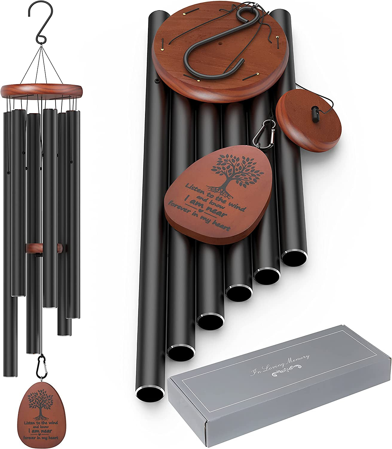 Sympathy Wind Chimes Outdoor Deep Tone,41 Inch Large