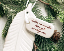 Sympathy Ornament, Sympathy Gift, Sympathy Feather Ornament, Feather Sympathy Gift - Feathers Are Reminders That Angels Are Always Near