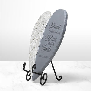 Personalized Sympathy Stone Heart for outside Deep Tone, Memorial for Loss of Loved One Prime, Bereavement Condolence Remembrance Funeral Gifts for Grieving Friends Loss of Child or Baby
