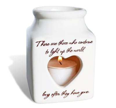 Sympathy Gift, Sympathy Heart Candle, Sympathy Tea Light - There Are Those Who Continue to Light up the World Long after They Have Gone