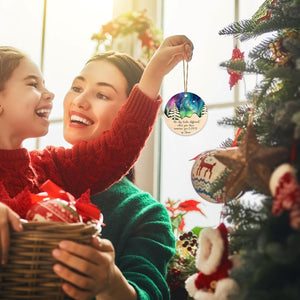 Hyturle Memorial Christmas Ornaments for Loss of Loved One - Memorial Suncatcher Ornament - Memorial Ornament for Christmas Tree - Christmas Memorial Keepsake, Sympathy Gifts for Loss of Mom Father