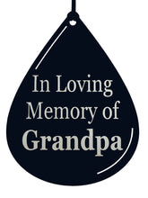 Plays How Great Thou Art-Silver Personalized Windchime Teardrop In Memory Sympathy Gifts