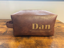 Valentines Thank You Gifts for Men Leather Toiletry Bag Work Gift Travel May You Be Proud of the Work Sign Leather Toiletry Bags with Zipper Employee Appreciation Gift Shaving Bag for Coworker Dad