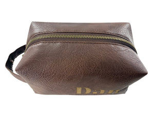 Valentines Thank You Gifts for Men Leather Toiletry Bag Work Gift Travel May You Be Proud of the Work Sign Leather Toiletry Bags with Zipper Employee Appreciation Gift Shaving Bag for Coworker Dad