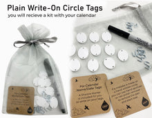 Gifts SPECIAL Days to Remember Calendar Sign Board in Oak or Black, Plain Write-On Circles