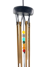 Beaded Copper Leaf Wind Chime 18 inch Personalize In Memory of a Loved One Outdoor Sympathy Memorial Gift