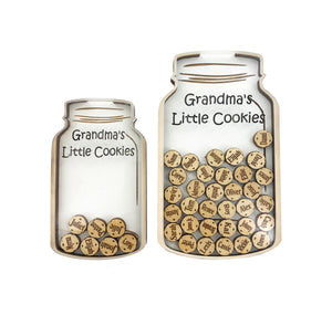 Grandparent Gifts "Grandma's Little Cookies" Personalized Family Grandchildren Ornament