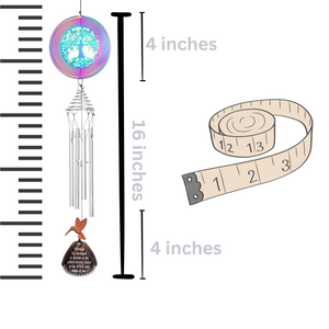 Hummingbird Memorial Wind Chime Gifts in Memory after a Loss of a Loved One-Sympathy Gifts for the Remembrance of a Mother, Daughter, Grandma or Friend