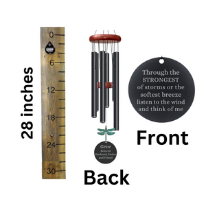 Wind Chime Personalized Sympathy Memorial Wind Chimes for outside Deep Tone