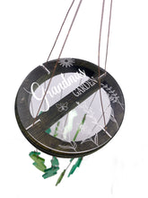 Grandma's Garden Sea Glass Green Wind Chime Sun Catcher Garden Gift Set