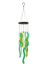 Grandma's Garden Sea Glass Green Wind Chime Sun Catcher Garden Gift Set