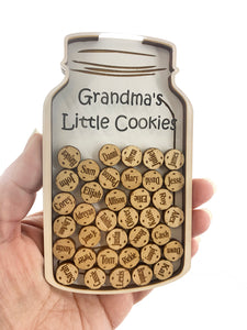 Grandparent Gifts "Grandma's Little Cookies" Personalized Family Grandchildren Ornament