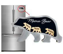 Mama Bear Magnet with Bear Cubs Personalized Names Custom Keepsake Gift for Mom, Bear Cubs Drop In Add More in the Future