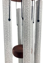 Friendship Wind Chime "We Brave Thunderstorms" Silver 34 inch Blue Teardrop Custom Gift by Weathered Raindrop