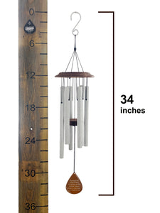 Memorial Teardrop Personalized Wind Chime Sympathy Gift Box Set After Loss - Listen to the Wind Windchimes
