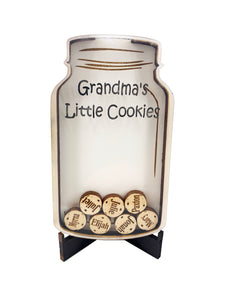 Grandparent Gifts "Grandma's Little Cookies" Personalized Family Grandchildren Ornament