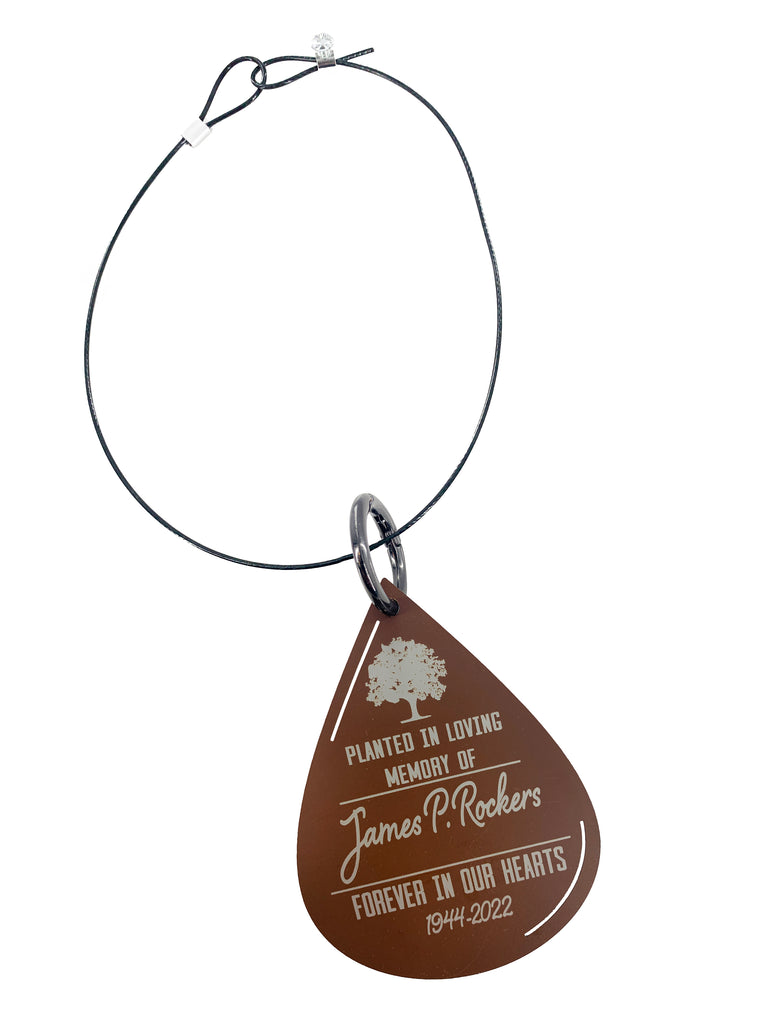Memorial Tree Dedication Plaque, 3 inch Personalized Tree Marker Sign ...
