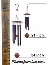 Memorial Rustic "Fishing in Heaven" Custom Copper 34 or 21 inch Wind Chime Gift Set by Weathered Raindrop
