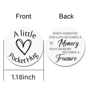 Memorial Sympathy Gifts for Loss of Loved One, Bereavement Remembrance Grief Gift for Best Friend Neighbors Coworker Condolences Gift for Loss, When Someone You Love Becomes a Memory Pocket Hug Token