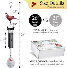 Memorial Wind Chimes for Outside,Cardinal Wind Chimes for Loss of Loved One,Sympathy Wind Chimes,Memorial Gifts for Loss of Mother,Sympathy Gifts for Loss of Dad,Windchimes in Memory of a Loved One