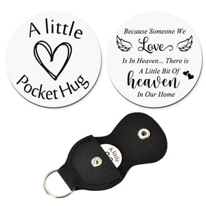 Memorial Sympathy Gifts for Loss of Loved One, Bereavement Remembrance Grief Gift for Best Friend Neighbors Coworker Condolences Gift for Loss, When Someone You Love Becomes a Memory Pocket Hug Token