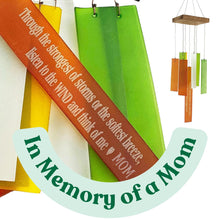 Memorial Gift Wind Chimes Gifts after Loss of a Mother Supporting Those through the Strongest of Storms in Sympathy Outdoor Keepsake in Memory of Mom for Outdoor Garden