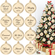 Names of Jesus Christ Ornaments Nativity round Wood Ornaments Religious Names of God Ornaments Hanging Jesus Christ Xmas Decorations Christmas Tree Ornament Gift for Mom Gifts for Grandma