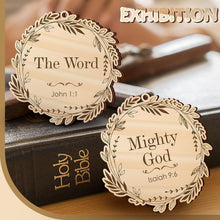 Names of Jesus Christ Ornaments Nativity round Wood Ornaments Religious Names of God Ornaments Hanging Jesus Christ Xmas Decorations Christmas Tree Ornament Gift for Mom Gifts for Grandma