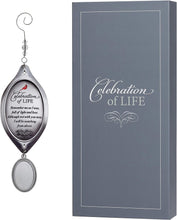 Memorial Gift Celebration of Life Sympathy Ornament- Thoughtful Bereavement Gift to Comfort Grieving Heart (Metal Photo Charm Bottom)