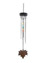 Thank You Gift Beaded Silver Wind Chime 18 inch Gift Wrapped Outdoor Garden Appreciation Gifts