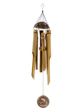 Memorial "Fishing in Heaven" Sympathy Gift Custom Bamboo Wind Chime by Weathered Raindrop