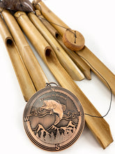 Memorial "Fishing in Heaven" Sympathy Gift Custom Bamboo Wind Chime by Weathered Raindrop