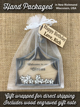 Personalized Circus Ornament Gift for Family with Custom Names on Stars by Weathered Raindrop