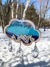 Sun Catcher Personalized Cloud Remembering Heaven Days Custom Doves Loved Ones Names, Birth Date & Heaven Date - Add More Through the Years