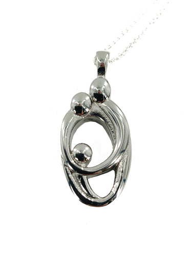 Keepsake Necklace Family Pendant CREMATION Urn for ASHES or hair locket with custom display stand by Weathered Raindrop