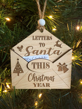 Kids Letter to Santa Holiday Ornament | Envelope Holds Letters | Keepsake Gift by Weathered Raindrop