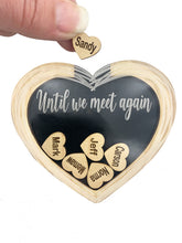 Until We Meet Again Memorial Heart Magnet Personalized Sympathy Gift, Add More Custom Names Throughout the Years, Honoring Those in Heaven