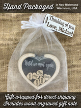 Until We Meet Again Memorial Heart Magnet Personalized Sympathy Gift, Add More Custom Names Throughout the Years, Honoring Those in Heaven