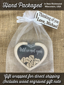 Until We Meet Again Memorial Heart Magnet Personalized Sympathy Gift, Add More Custom Names Throughout the Years, Honoring Those in Heaven