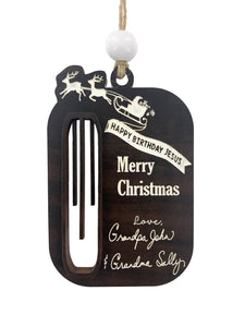 5 PACK: Money Holder Christmas Ornament Happy Birthday Jesus Holiday Faith Gift
