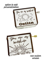 You Are My Sunshine-Mini Music Box Custom Memorial Rememberance Gift by Weathered Raindrop