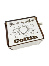 You Are My Sunshine-Mini Music Box Custom Memorial Rememberance Gift by Weathered Raindrop