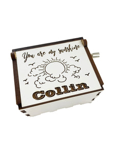 You Are My Sunshine-Mini Music Box Custom Memorial Rememberance Gift by Weathered Raindrop