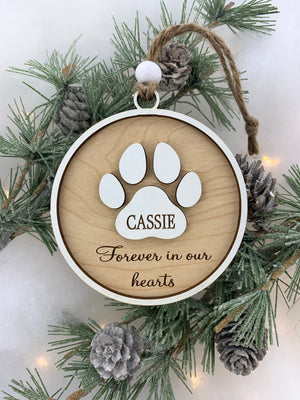 Pet Memorial Holiday Ornament 