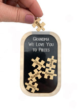 Mother's Day Grandparents Gift "We Love You to Pieces" Personalized Grandchildren Keepsake by Weathered Raindrop