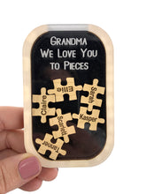 Mother's Day Grandparents Gift "We Love You to Pieces" Personalized Grandchildren Keepsake by Weathered Raindrop