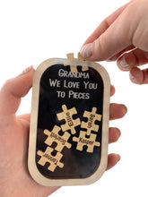 Mother's Day Grandparents Gift "We Love You to Pieces" Personalized Grandchildren Keepsake by Weathered Raindrop