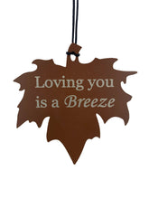 Love You Gifts Beaded Copper Leaf Wind Chime Gift Set for a Loved One