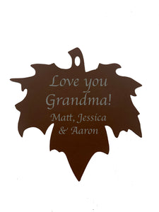 Love You Gifts Beaded Copper Leaf Wind Chime Gift Set for a Loved One